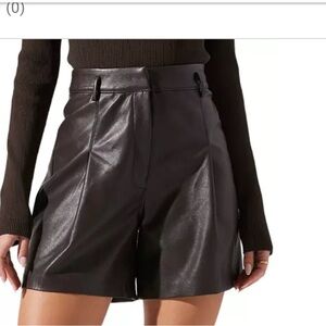 Aster the Label pleather shorts Size M